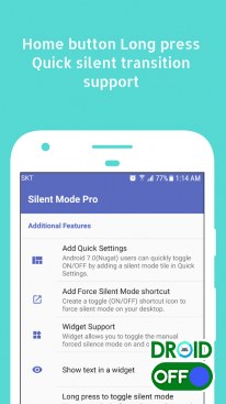 Скриншот Silent Mode PRO (Camera Mute) №3 Скриншот Silent Mode PRO (Camera Mute) №3