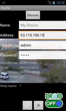 Скриншот Onvier - IP Camera Monitor №1