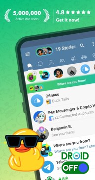 Скриншот iMe: Telegram AI Messenger №1 Скриншот iMe: Telegram AI Messenger №1