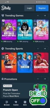 Скриншот Stake №1 Скриншот Stake №1