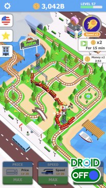 Скриншот Магнат поездов - Железнодорожная империя / Idle Sightseeing Train №1