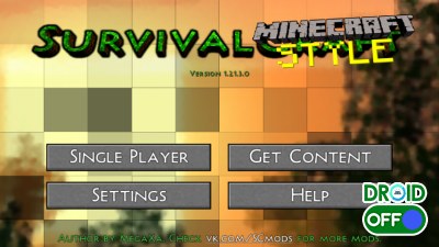 Скриншот MegaCraft (Survivalcraft Minecraft Style) №1